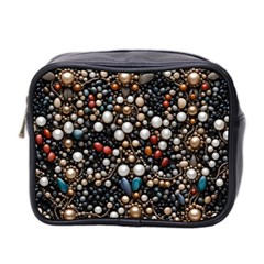 Pearls And Stones Mini Toiletries Bag (two Sides)