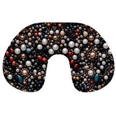 Pearls And Stones Travel Neck Pillow by dedoma