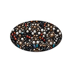 Pearls And Stones Sticker Oval (100 Pack) by dedoma