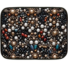 Pearls And Stones Fleece Blanket (mini) by dedoma