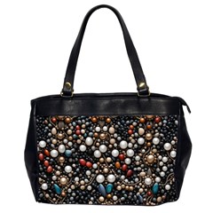 Pearls And Stones Oversize Office Handbag (2 Sides) by dedoma