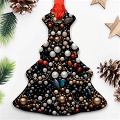 Pearls And Stones Christmas Tree Ornament (two Sides)