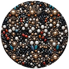 Pearls And Stones Wooden Puzzle Round by dedoma