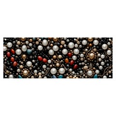 Pearls And Stones Banner And Sign 8  X 3  by dedoma