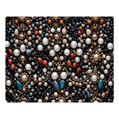 Pearls And Stones Premium Plush Fleece Blanket (large) by dedoma