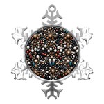 Pearls and stones Metal Small Snowflake Ornament Front