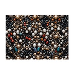 Pearls And Stones Crystal Sticker (a4) by dedoma