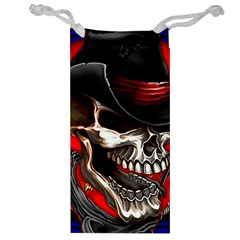 Confederate Flag Usa America United States Csa Civil War Rebel Dixie Military Poster Skull Jewelry Bag by Ket1n9