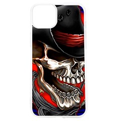 Confederate Flag Usa America United States Csa Civil War Rebel Dixie Military Poster Skull Iphone 15 Tpu Uv Print Case by Ket1n9