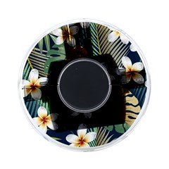 Seamless Pattern With Tropical Strelitzia Flowers Leaves Exotic Background On-the-go Memory Card Reader