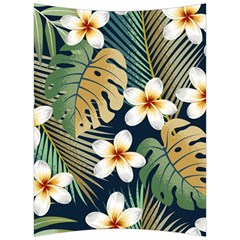 Seamless Pattern With Tropical Strelitzia Flowers Leaves Exotic Background Back Support Cushion