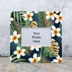 Seamless Pattern With Tropical Strelitzia Flowers Leaves Exotic Background White Box Photo Frame 4  X 6  by Ket1n9