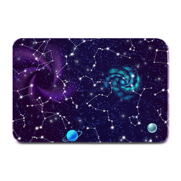 Realistic Night Sky Poster With Constellations Plate Mats