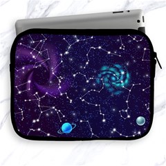 Realistic Night Sky Poster With Constellations Apple Ipad 2/3/4 Zipper Cases by Ket1n9