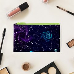 Realistic Night Sky Poster With Constellations Cosmetic Bag (xs) by Ket1n9