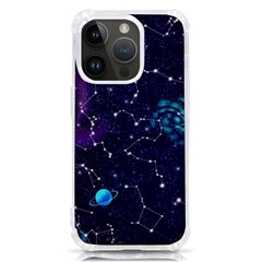 Realistic Night Sky Poster With Constellations Iphone 14 Pro Tpu Uv Print Case by Ket1n9