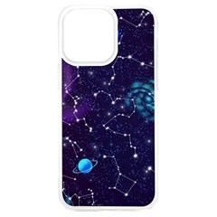 Realistic Night Sky Poster With Constellations Iphone 15 Plus Tpu Uv Print Case by Ket1n9