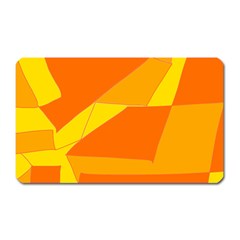 Pattern Abstract Triangle Simple Magnet (rectangular) by Bedest