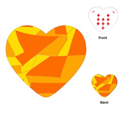 Pattern Abstract Triangle Simple Playing Cards Single Design (heart)