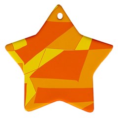 Pattern Abstract Triangle Simple Star Ornament (two Sides) by Bedest