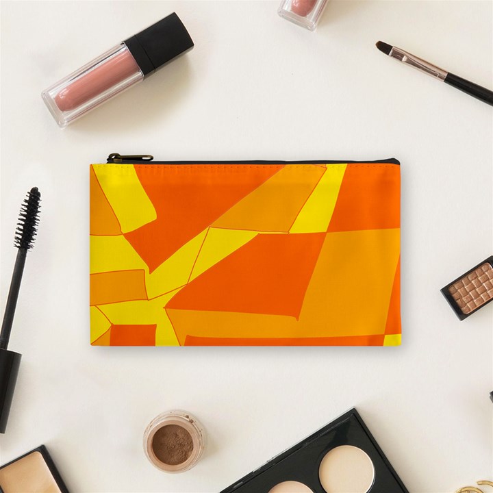 Pattern Abstract Triangle Simple Cosmetic Bag (Small)