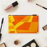 Pattern Abstract Triangle Simple Cosmetic Bag (Small) Back