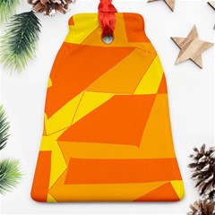 Pattern Abstract Triangle Simple Bell Ornament (two Sides)