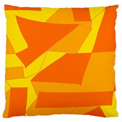 Pattern Abstract Triangle Simple Large Cushion Case (one Side) by Bedest