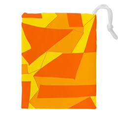 Pattern Abstract Triangle Simple Drawstring Pouch (5xl) by Bedest