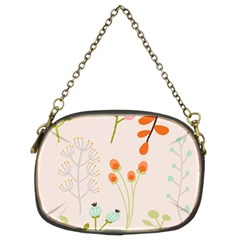 Boho Pattern Berries Flowers Nature Chain Purse (two Sides) by Bedest