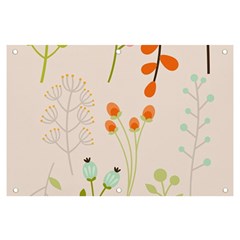 Boho Pattern Berries Flowers Nature Banner And Sign 6  X 4  by Bedest