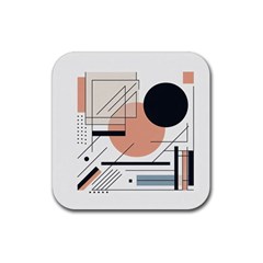 Abstract Architecture Rubber Coaster (square) by Bedest