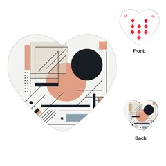 Abstract Architecture Playing Cards Single Design (heart)