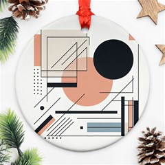 Abstract Architecture Round Ornament (two Sides)