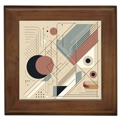 Boho Abstract Architecture Framed Tile by Bedest