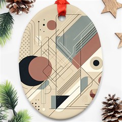 Boho Abstract Architecture Ornament (oval)