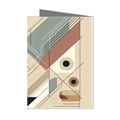 Boho Abstract Architecture Mini Greeting Cards (pkg Of 8) by Bedest