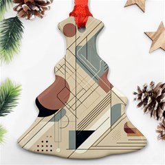 Boho Abstract Architecture Christmas Tree Ornament (two Sides)