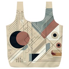 Boho Abstract Architecture Full Print Recycle Bag (xl) by Bedest