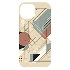 Boho Abstract Architecture Iphone 15 Plus Black Uv Print Pc Hardshell Case by Bedest