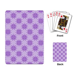 Purple Pattern Seamless Texture Mandala Playing Cards Single Design (rectangle)