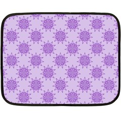 Purple Pattern Seamless Texture Mandala Two Sides Fleece Blanket (mini) by Bedest