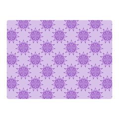 Purple Pattern Seamless Texture Mandala Two Sides Premium Plush Fleece Blanket (mini) by Bedest