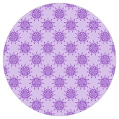 Purple Pattern Seamless Texture Mandala Round Trivet by Bedest