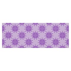 Purple Pattern Seamless Texture Mandala Banner And Sign 8  X 3  by Bedest