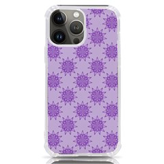 Purple Pattern Seamless Texture Mandala Iphone 13 Pro Max Tpu Uv Print Case by Bedest