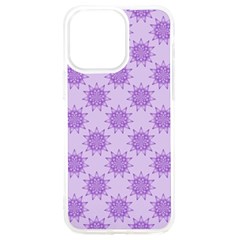 Purple Pattern Seamless Texture Mandala Iphone 15 Pro Max Tpu Uv Print Case by Bedest