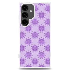 Purple Pattern Seamless Texture Mandala Samsung Galaxy S24 Plus 6 7 Inch Tpu Uv Case by Bedest