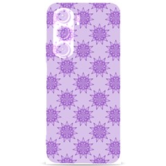 Purple Pattern Seamless Texture Mandala Samsung Galaxy S24 Plus 6 7 Inch Black Tpu Uv Case by Bedest