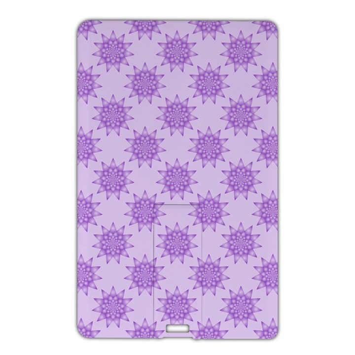 Purple Pattern Seamless Texture Mandala Name Card Style USB Flash Drive